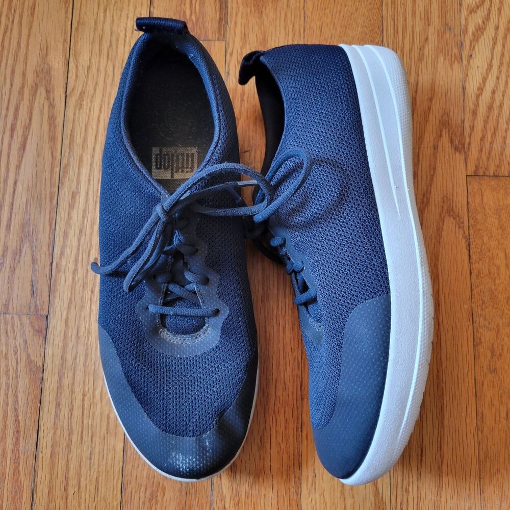 FitFlop‎ 8.5 Sneakers Navy Lace Up F Sporty Mesh Sneakers Comfort Shoes